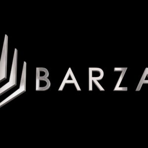 Barzani Aviation - 3D Logo (Black Background)