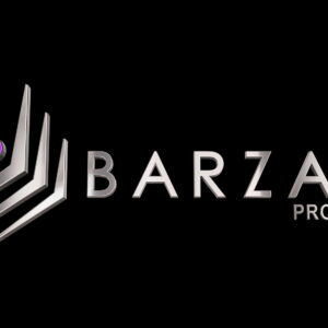 Barzani Properties - 3D Logo (Black Background)