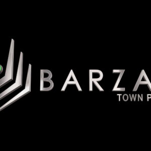 Barzani Town Planning - 3D Logo (Black Background)