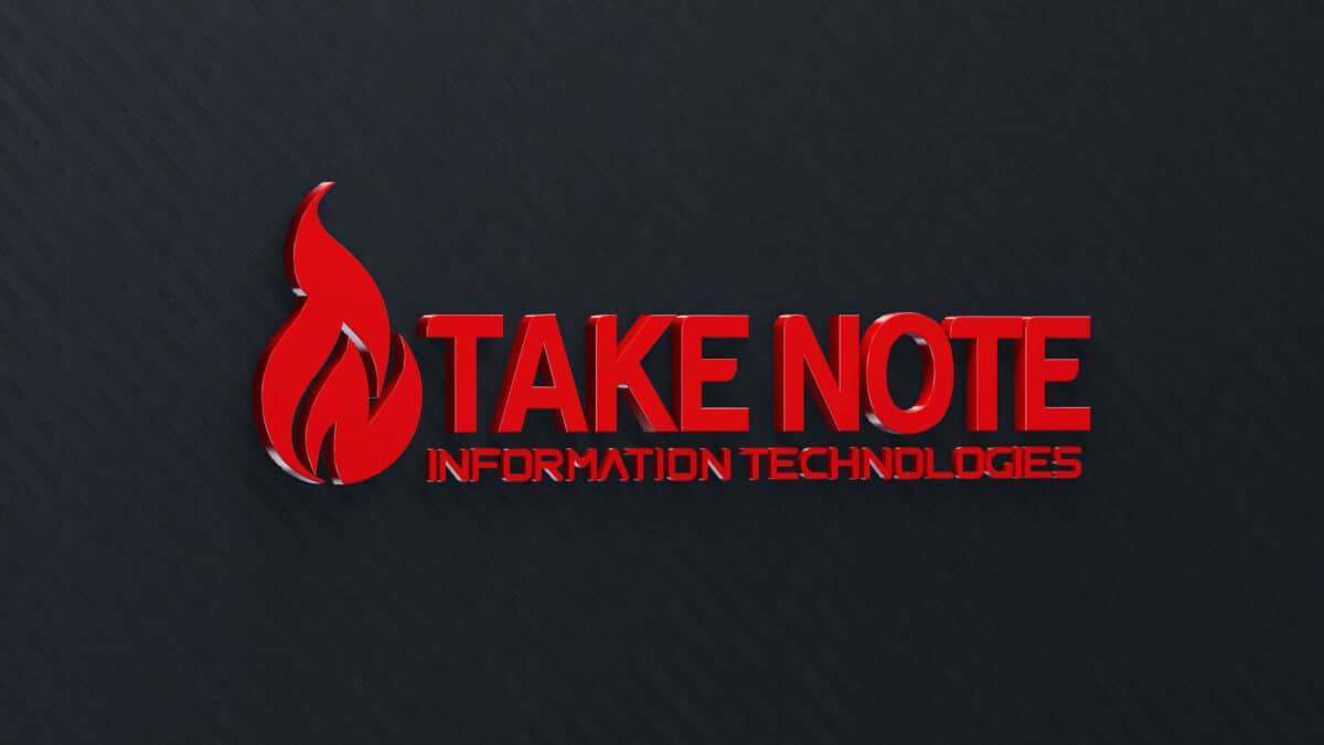 Take Note IT – 3D Logo