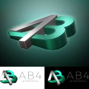 AB4 Architects - 3D Logo v3 Preview