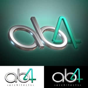 AB4 Architects - 3D Logo v4 Preview
