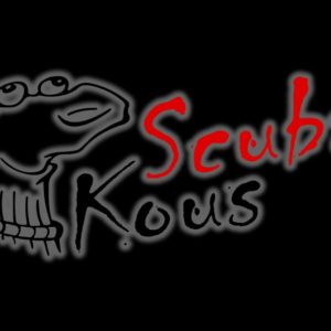 Skubakous Logo Mockup - Black Background