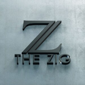 The Zig - 3D Logo (Dark) - Background A - Angle 6